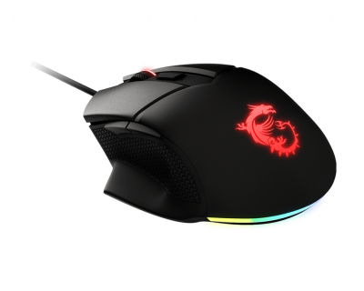 Мышь MSI Clutch GM20 ELITE черный оптическая (6400dpi) USB2.0 (6but)